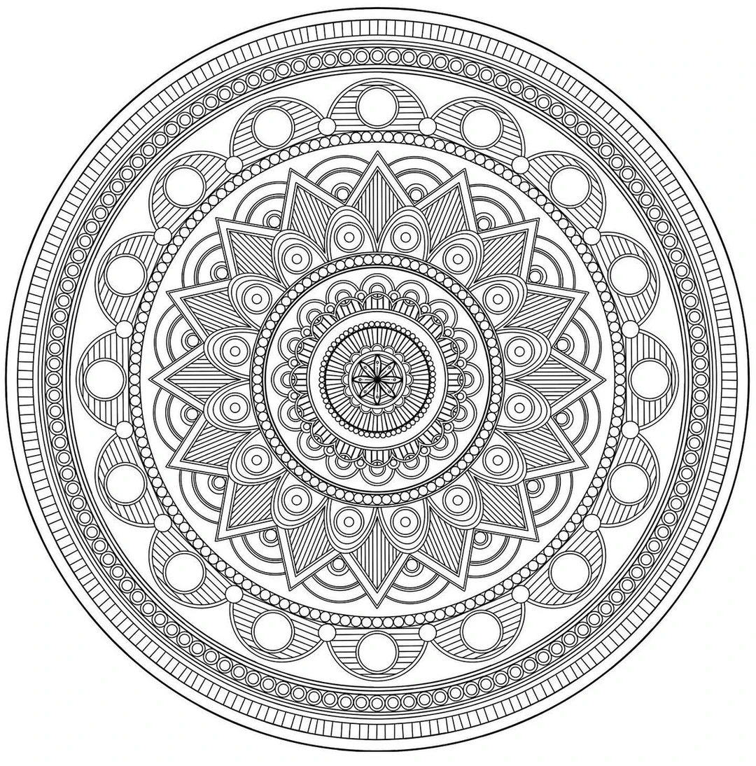 monday mandala halloween coloring pages - coloring page