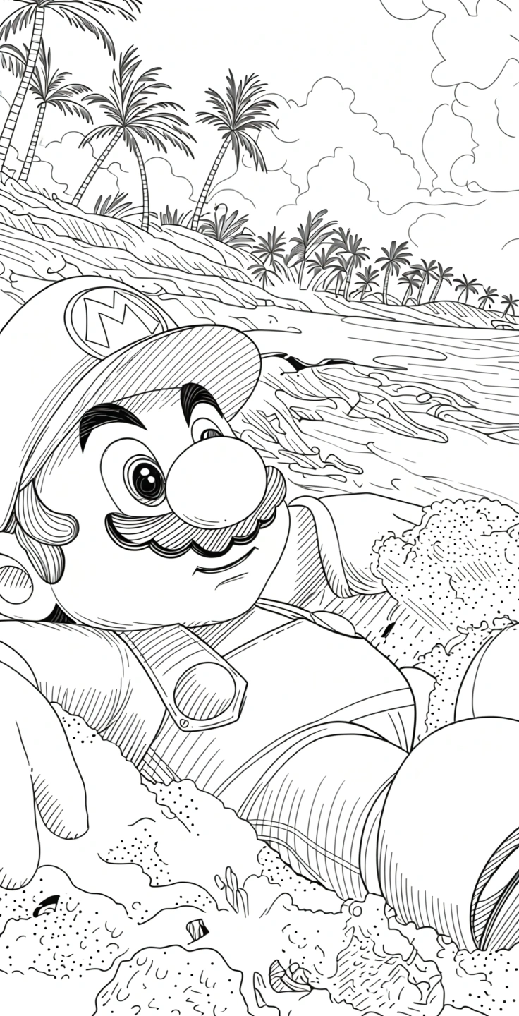 mario coloring page - coloring sheets