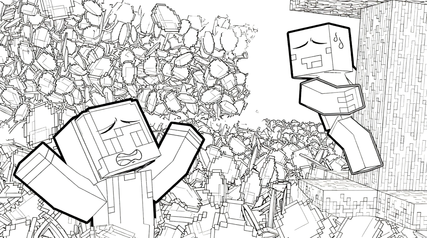 minecraft movie coloring pages - free coloring pages