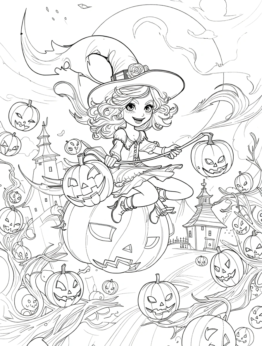 halloween coloring pages printable - adult coloring pages