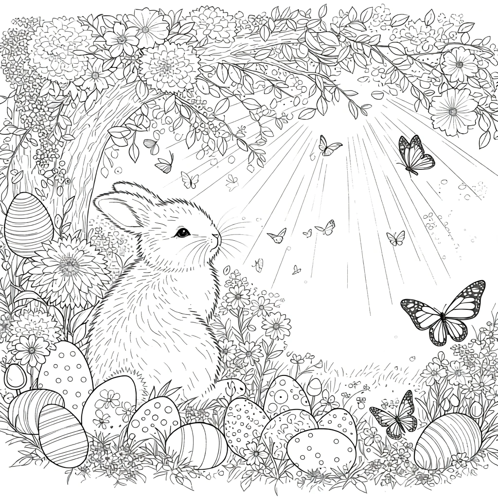 easter coloring pages - adult coloring pages