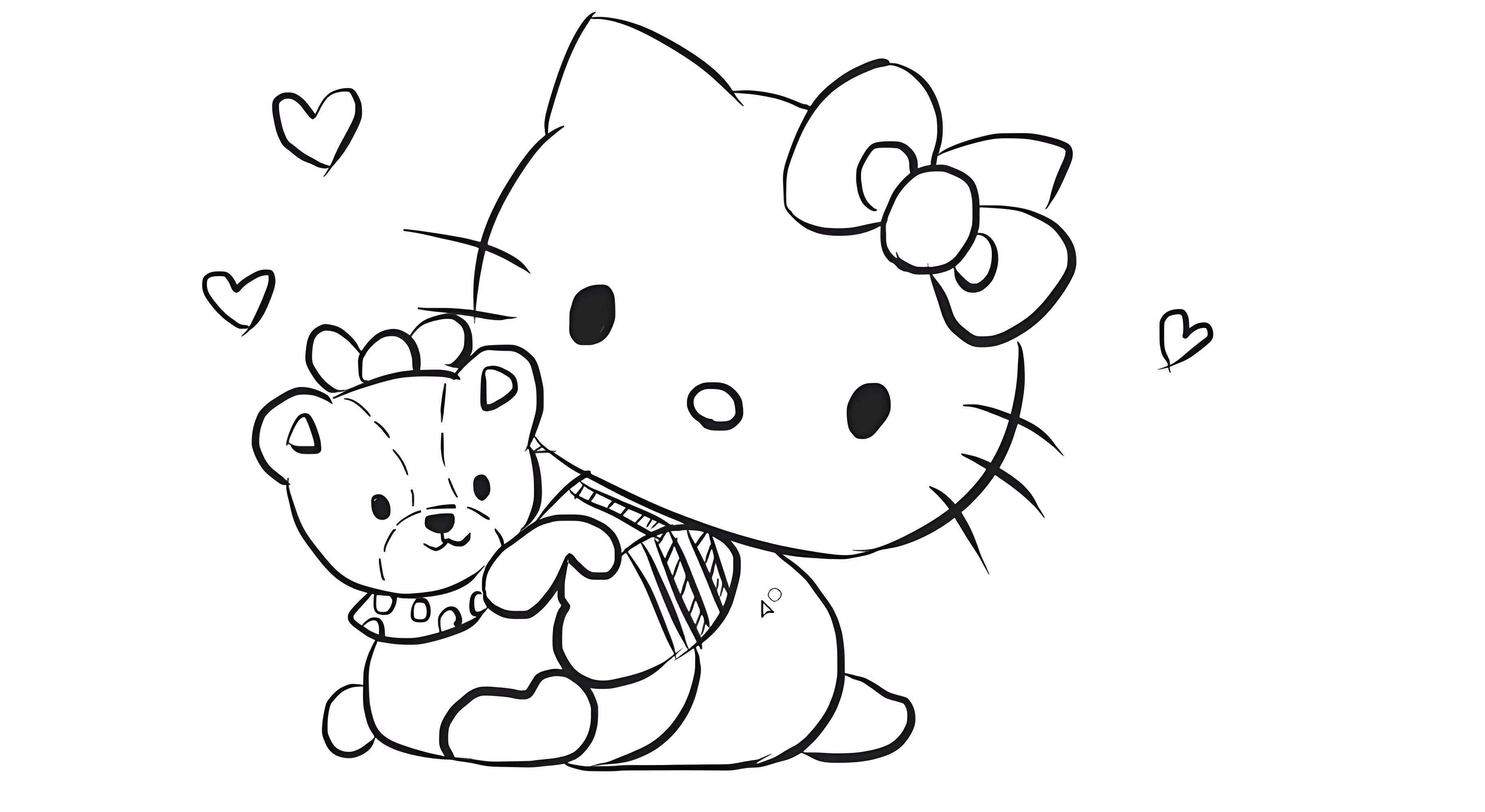hello kitty christmas coloring pages - coloring pages for adults