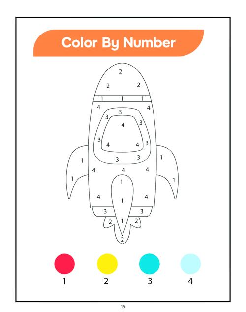 color by number sheets - kids coloring pages