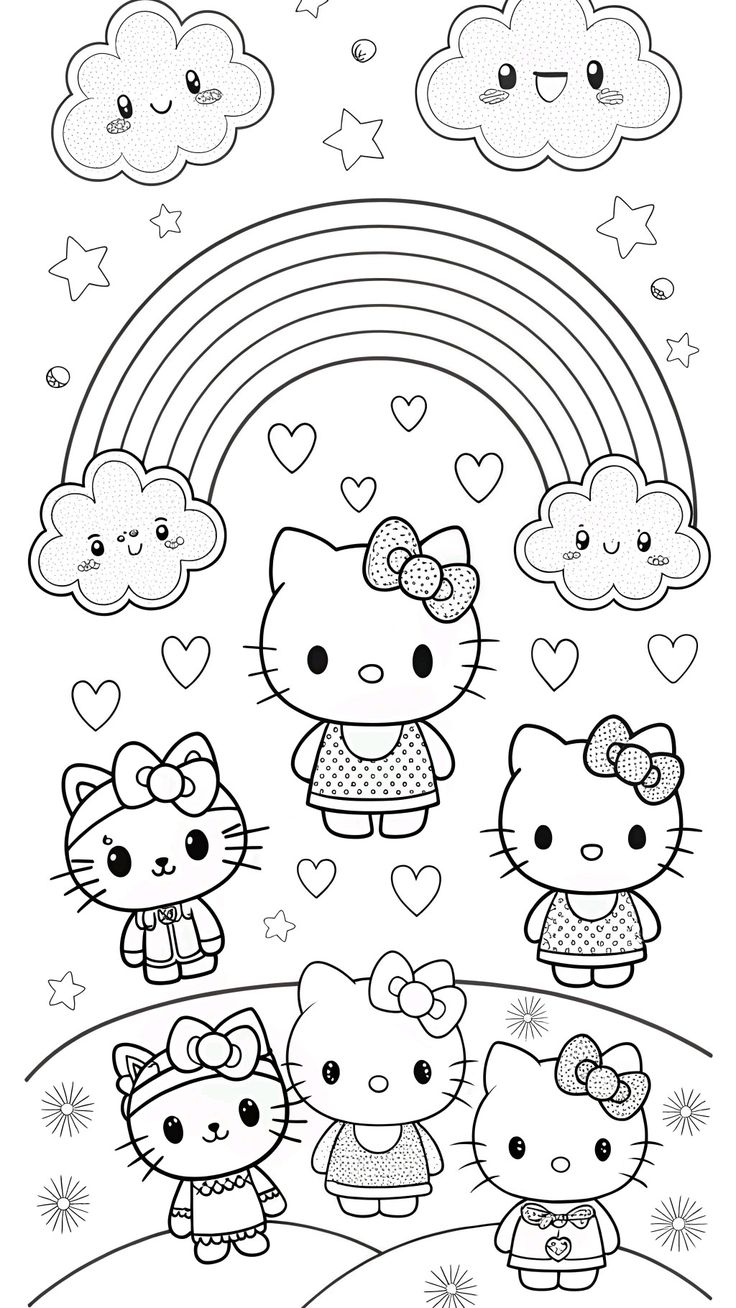 hello kitty coloring pages printable - coloring pages printable