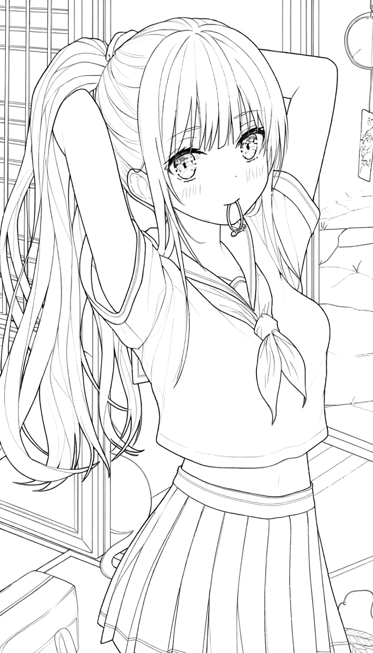 coloring pages anime - coloring book