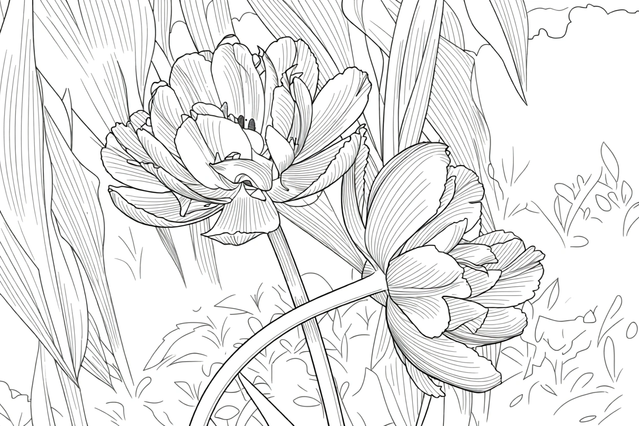 printable flower coloring pages - coloring pages for kids