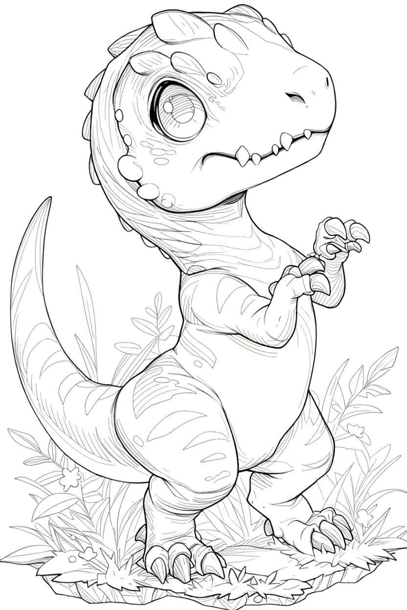 dinosaur color pages - coloring pages printable