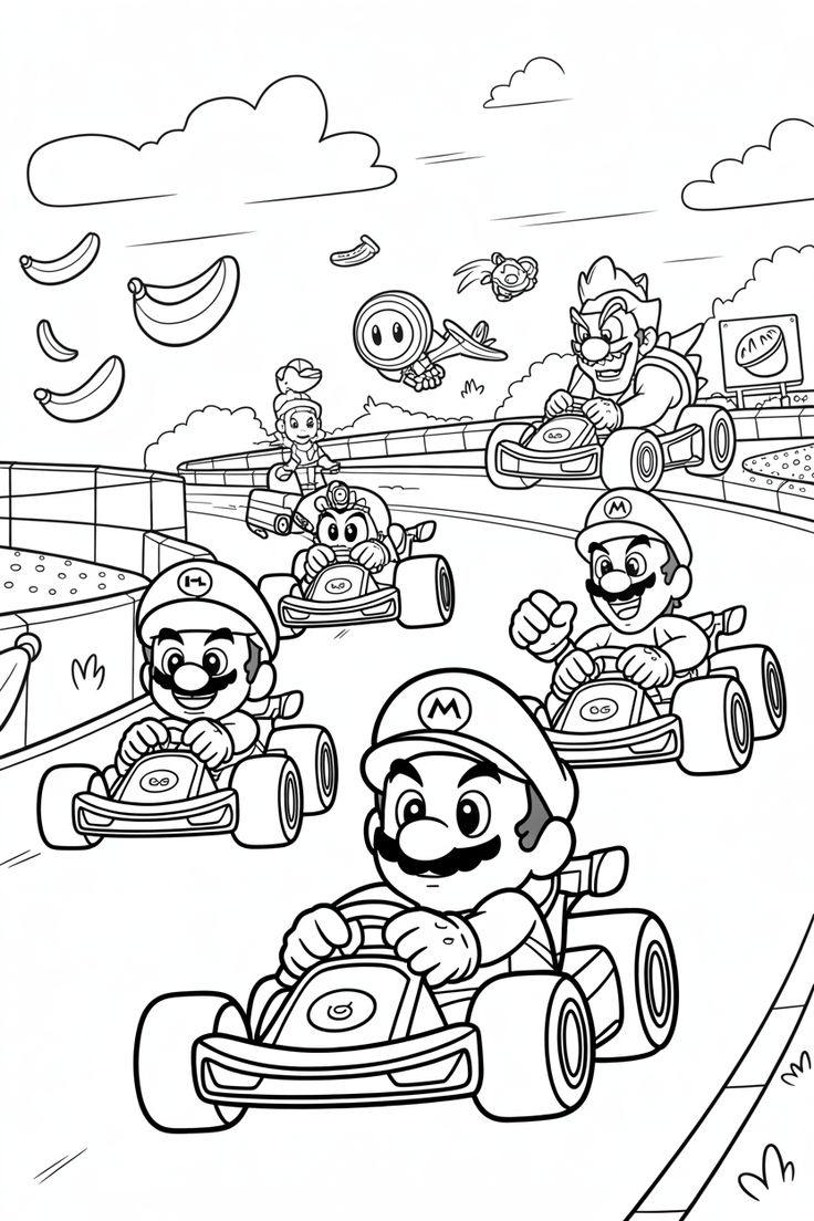 super mario coloring pages - coloring pages for kids