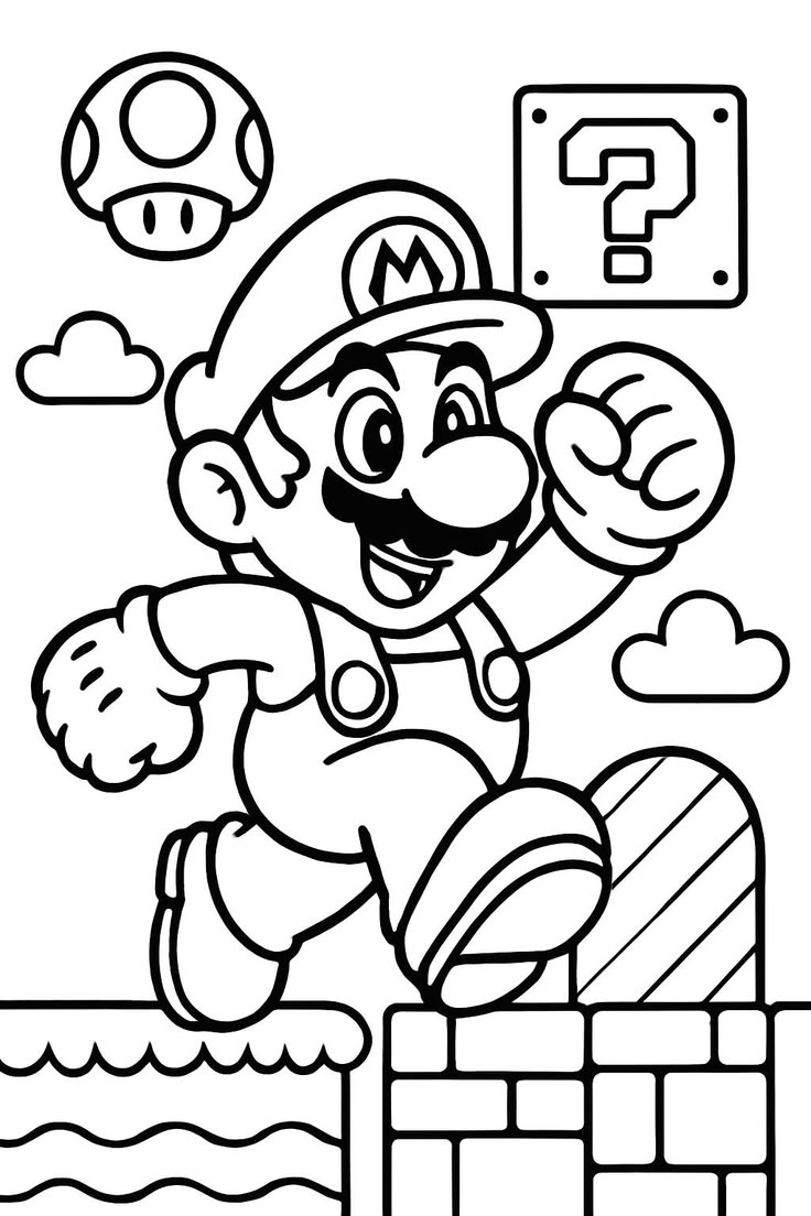 mario kart coloring pages - adult coloring books