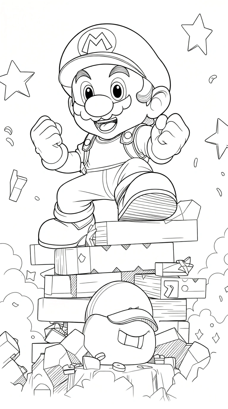 mario and luigi coloring pages - coloring sheets