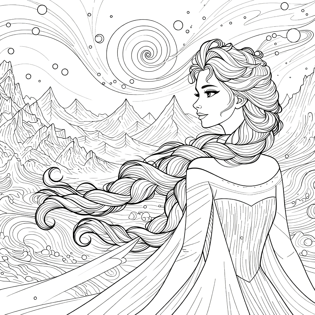 elsa coloring page - coloring books